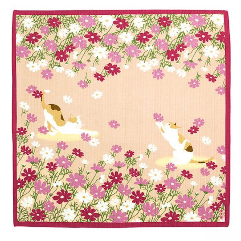 Furoshiki Japonais Fleurs Cosmos - 50x50 cm