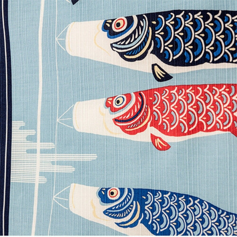 Furoshiki Japonais Koïnobori - 50cm x 50cm