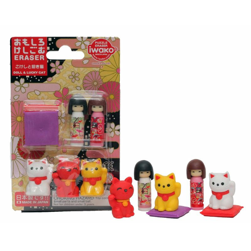 Gomme Japonaise Iwako Maneki Kokeshi