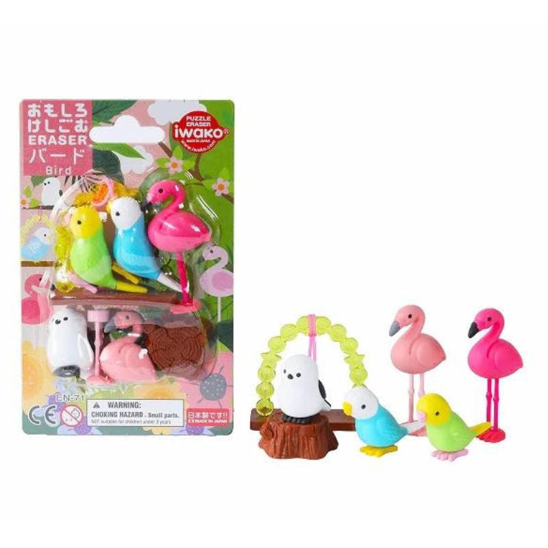 Gomme Japonaise Iwako Oiseaux