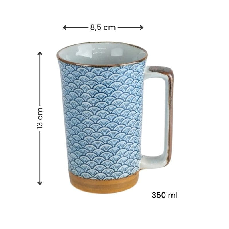 Grand Mug Japonais Seigaiha
