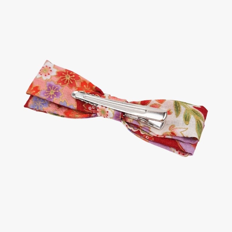 Grande Barrette Cheveux Japonaise Rouge