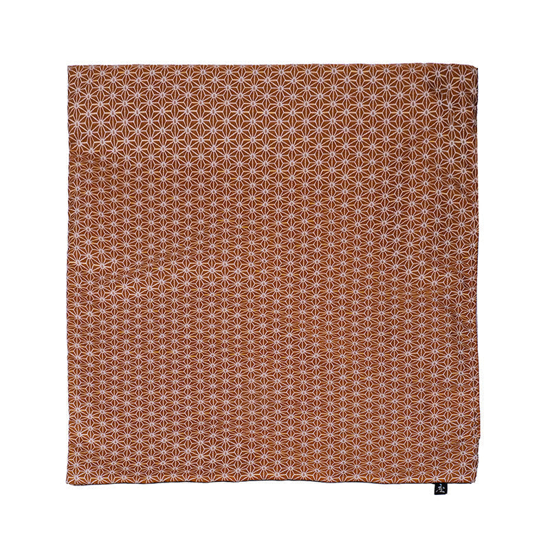 Housse de Coussin Japonais Asanoha Orange