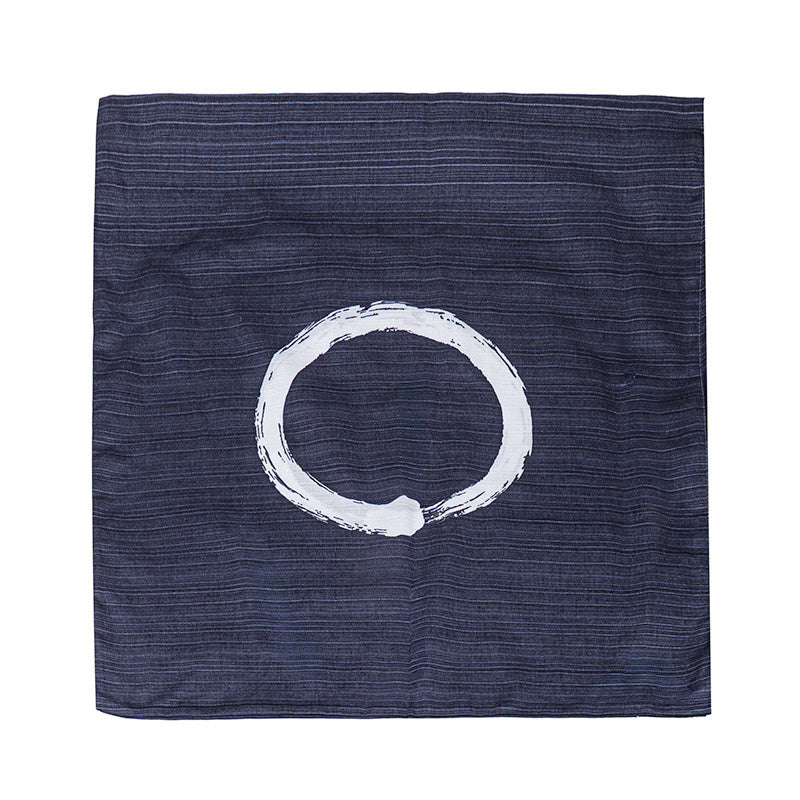 Housse de Coussin Japonais Ensō Bleue - 50x50 cm