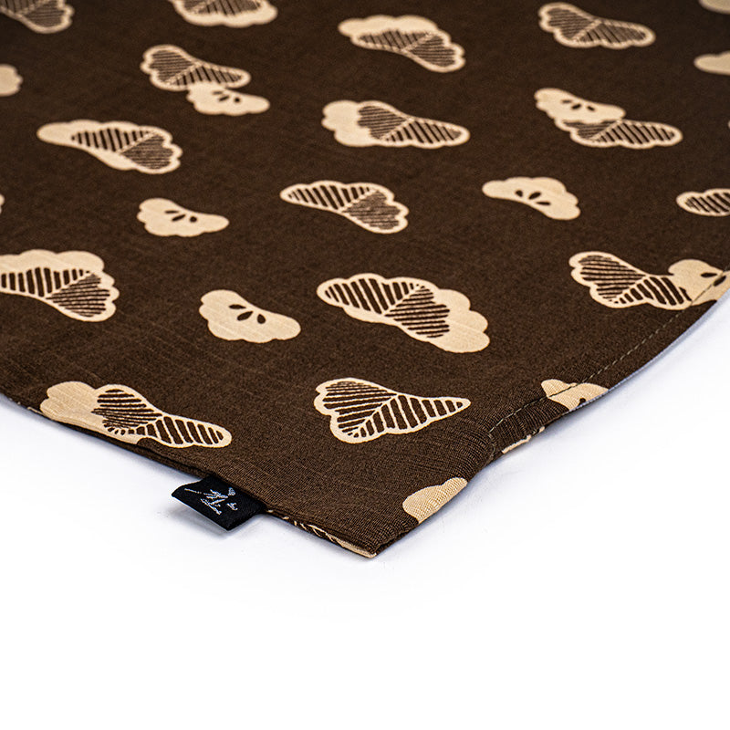 Housse de Coussin Japonais Motif Matsu Marron