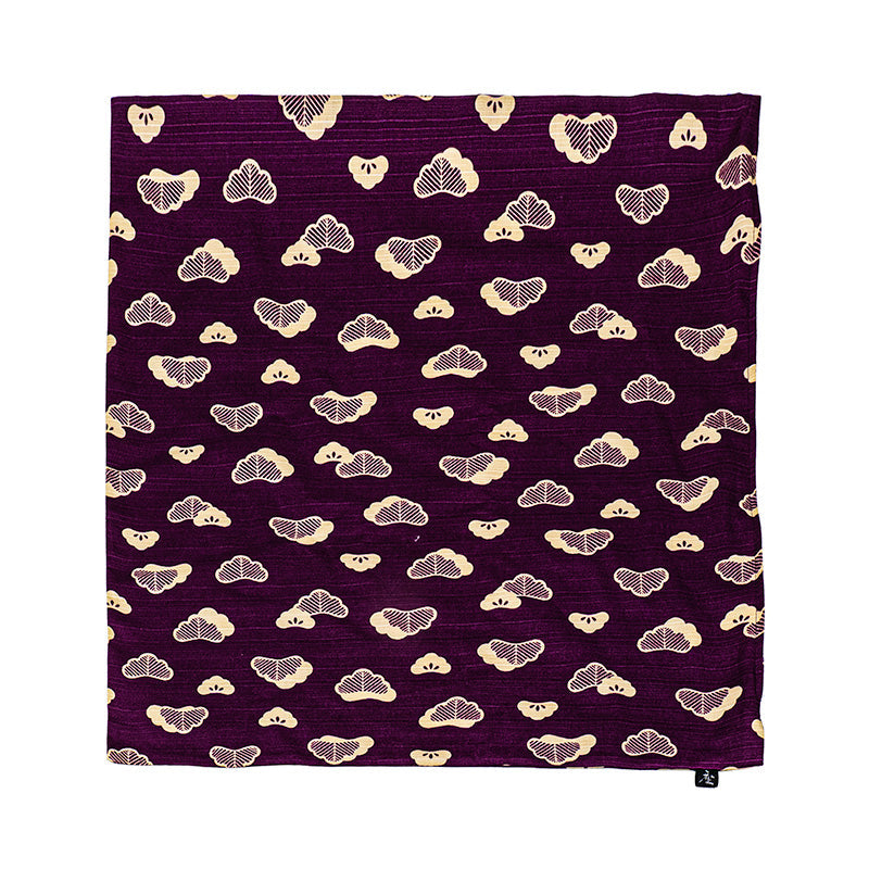 Housse de Coussin Japonais Motif Matsu Violet