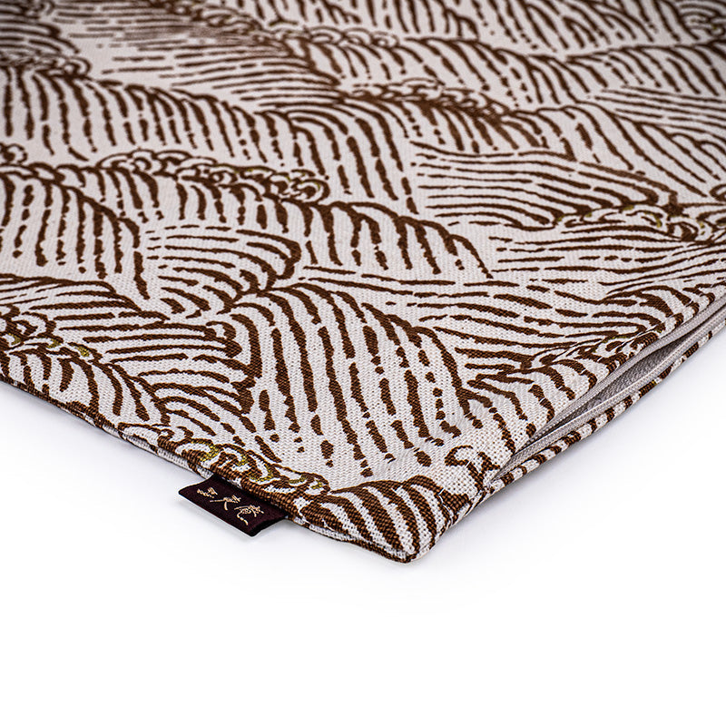 Housse de Coussin Japonais Motif Shiranami