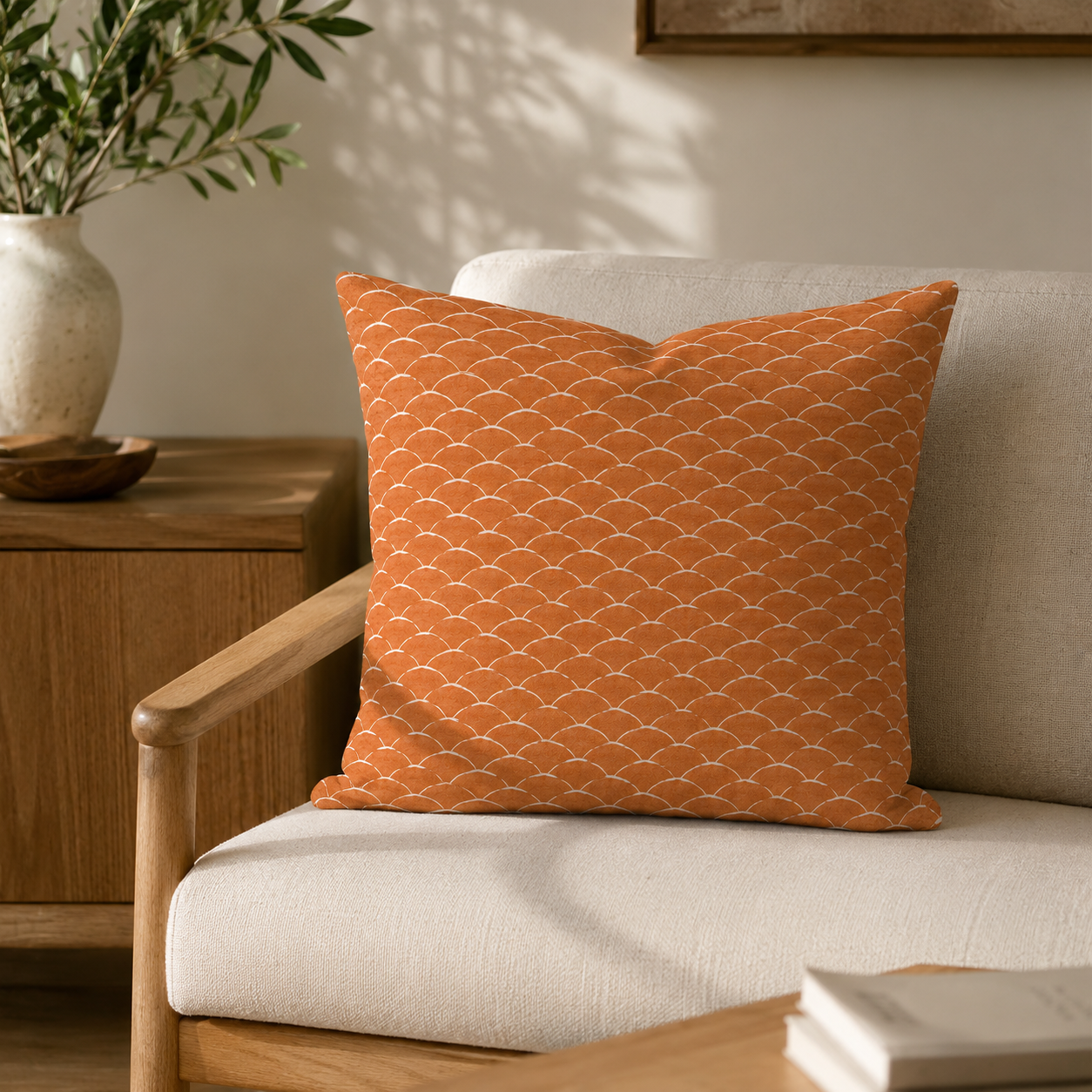 Housse de Coussin Japonais Tissu Tsumugi