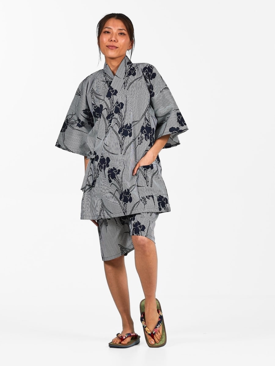 Jinbei Japonais Femme Iris