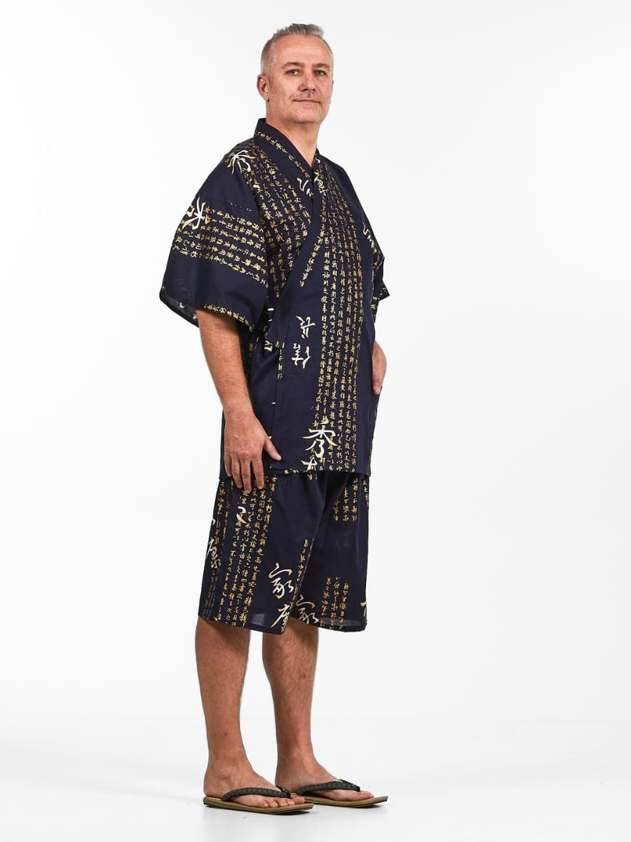 Jinbei Japonais Homme Kanji