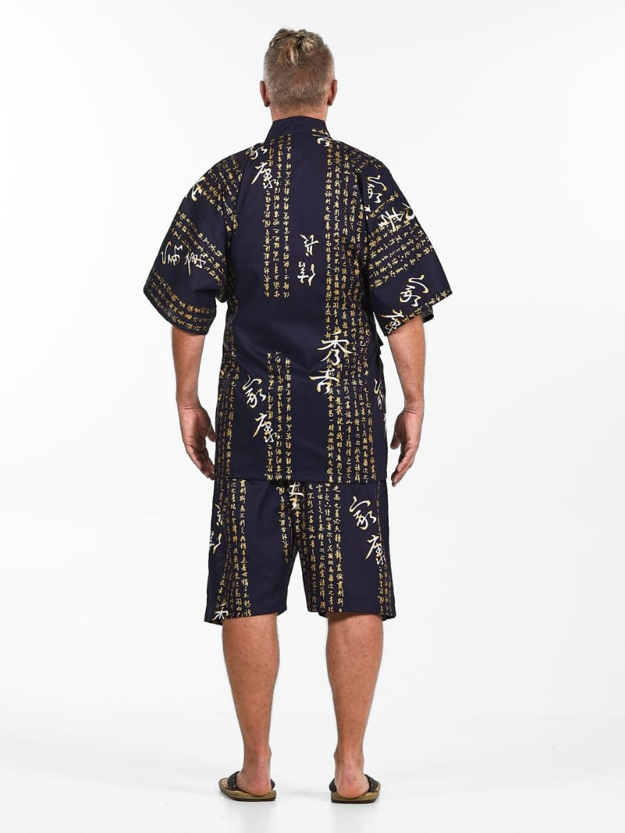 Jinbei Japonais Homme Kanji
