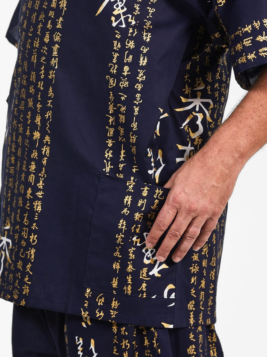 Jinbei Japonais Homme Kanji