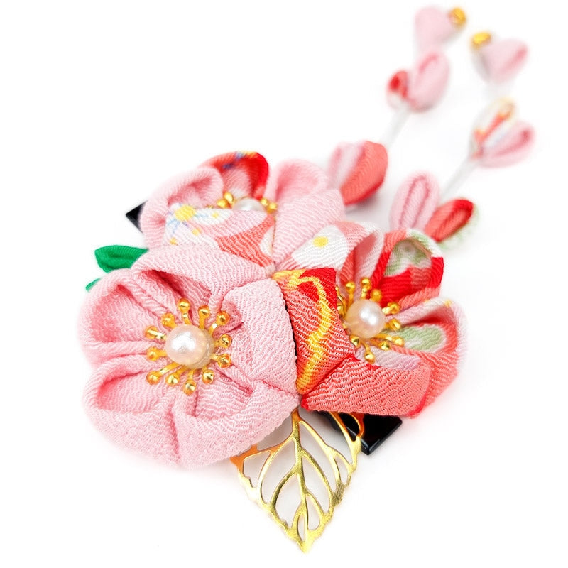 Kanzashi Barrette Fleur