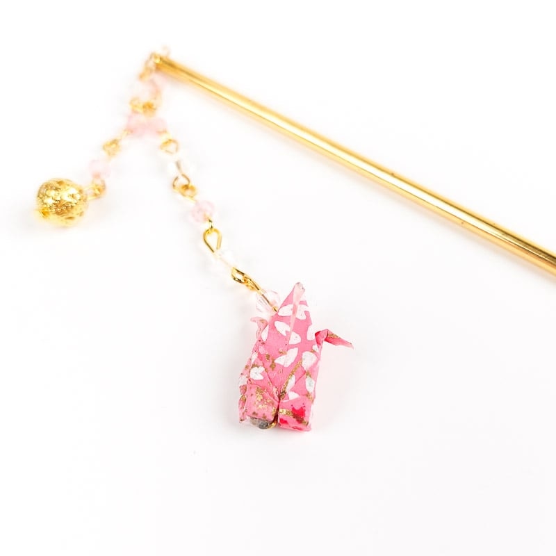 Kanzashi Japonais Origami Rose