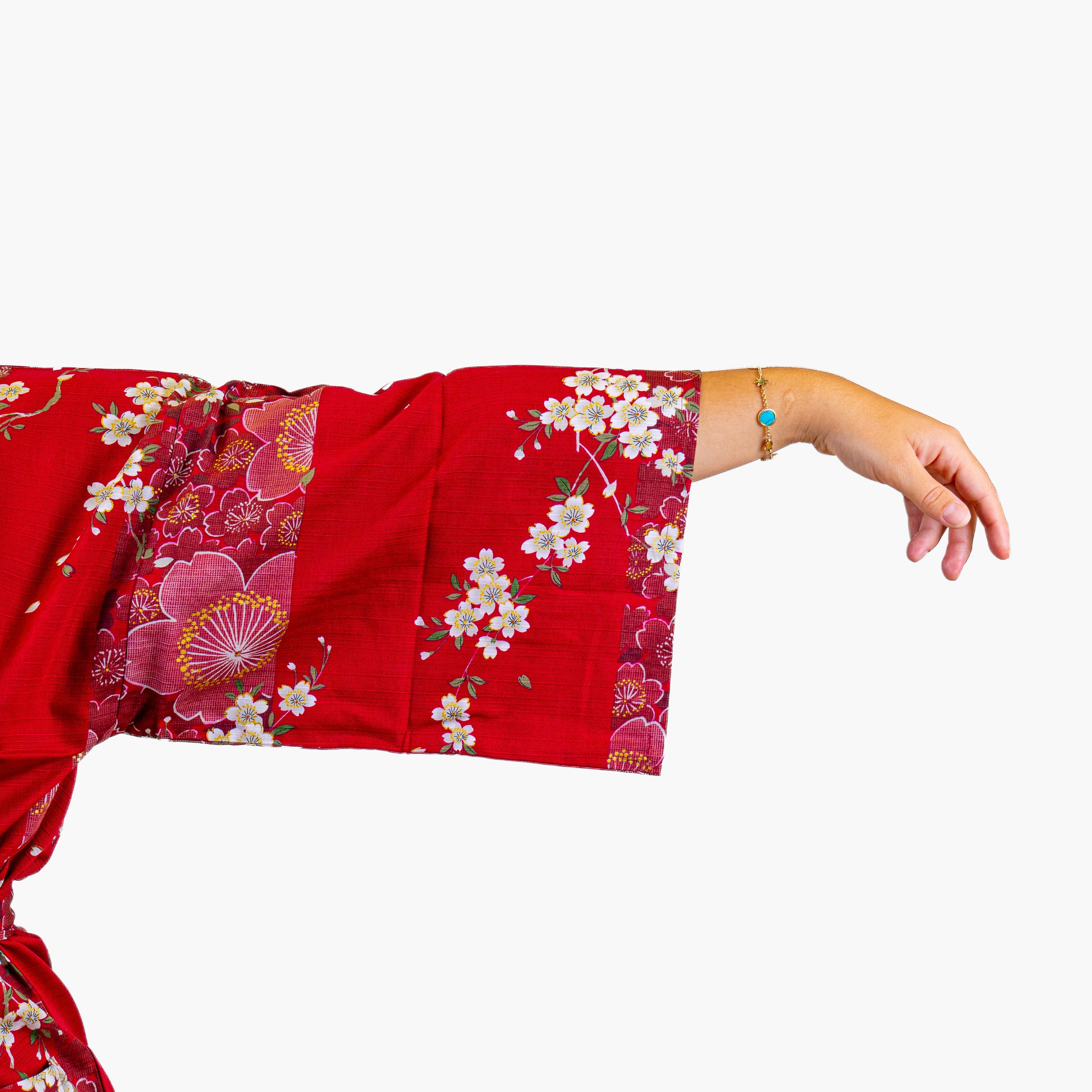 Kimono Happi Femme Rouge Sakura