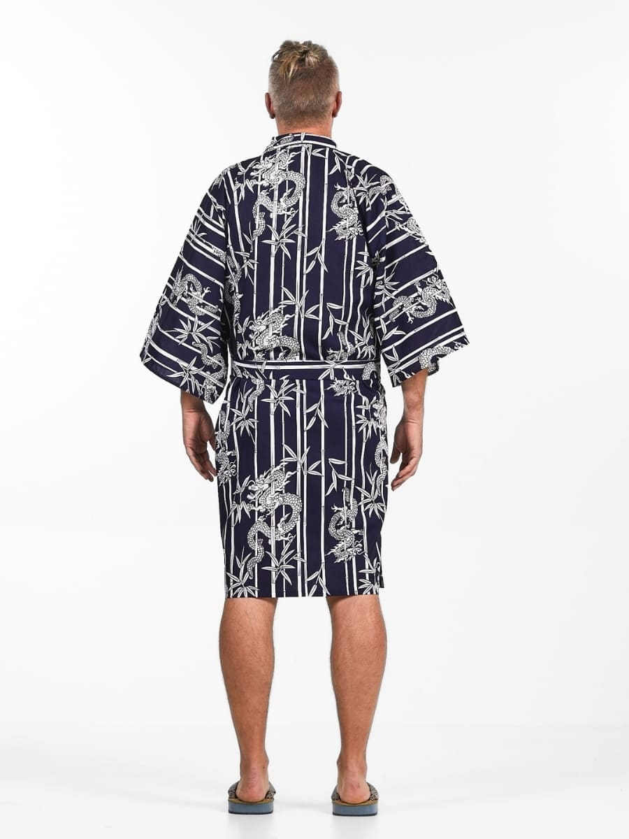 Kimono Happi Homme Bambou & Dragon - Taille unique