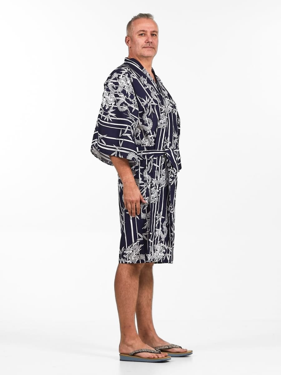 Kimono Happi Homme Bambou & Dragon - Taille unique