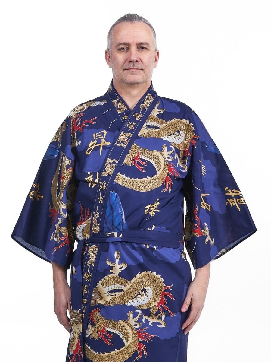 Kimono Happi Homme Dragon - Taille unique