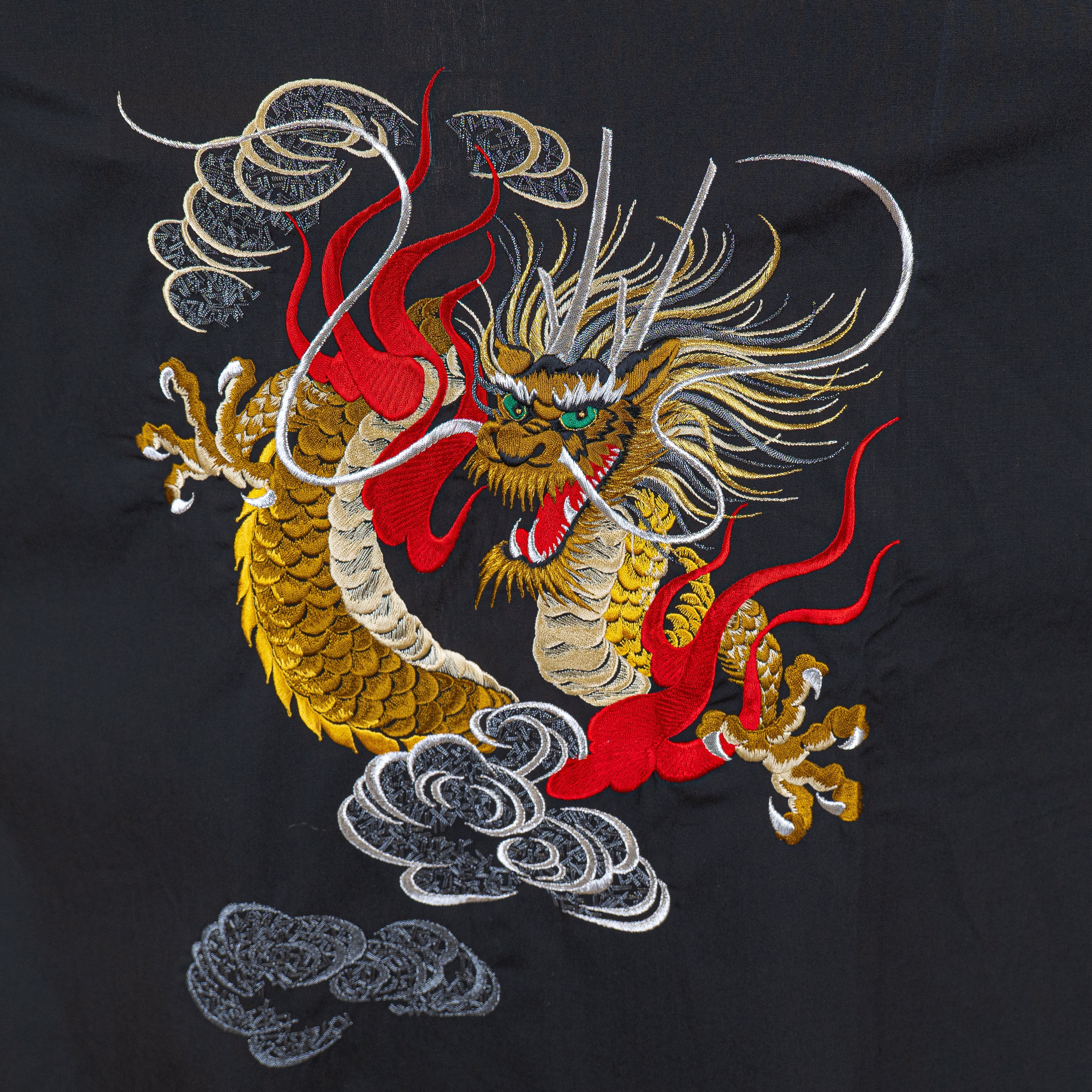Kimono Happi Homme Oversize Broderie Dragon