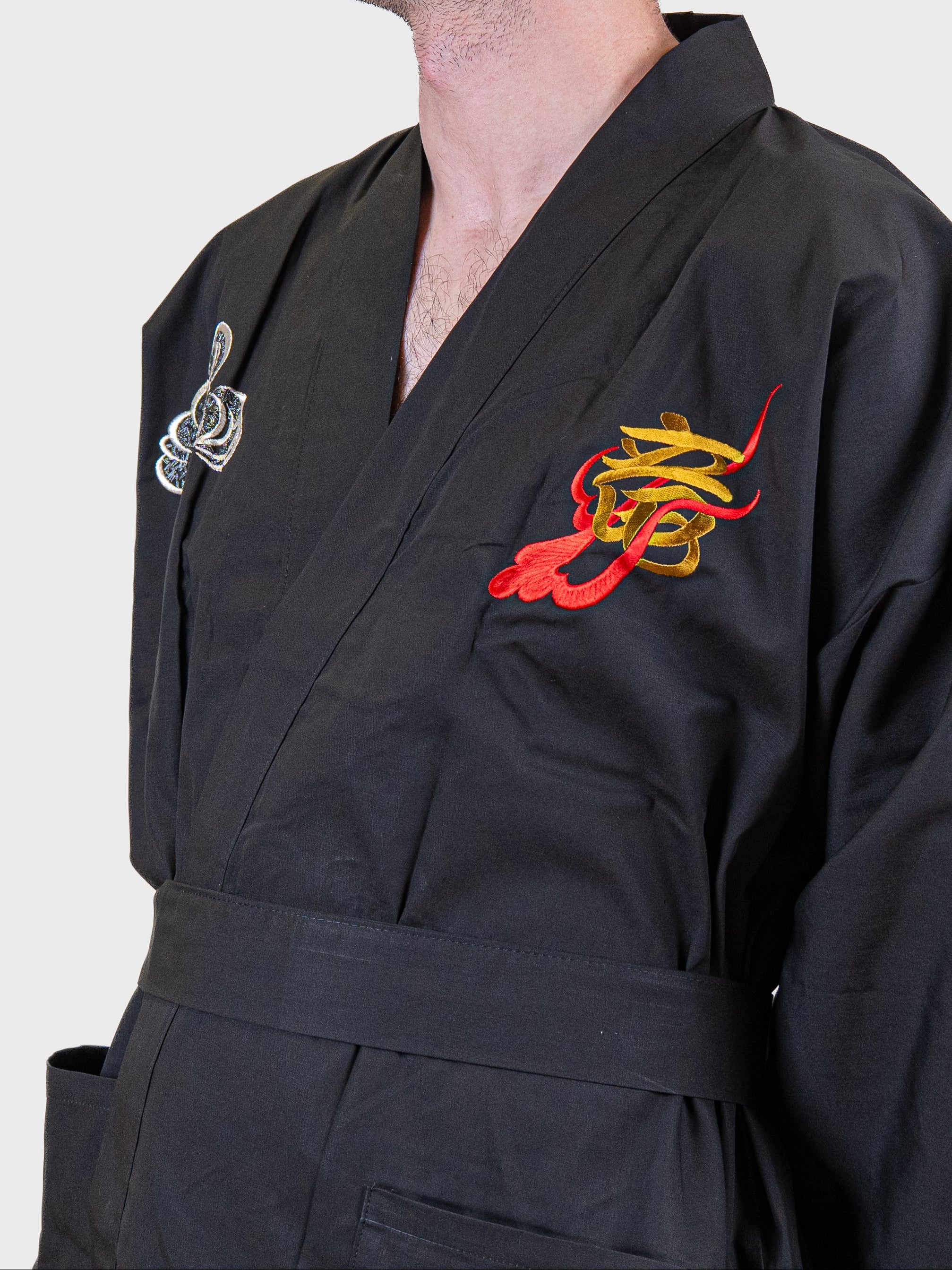 Kimono Happi Homme Oversize Broderie Dragon
