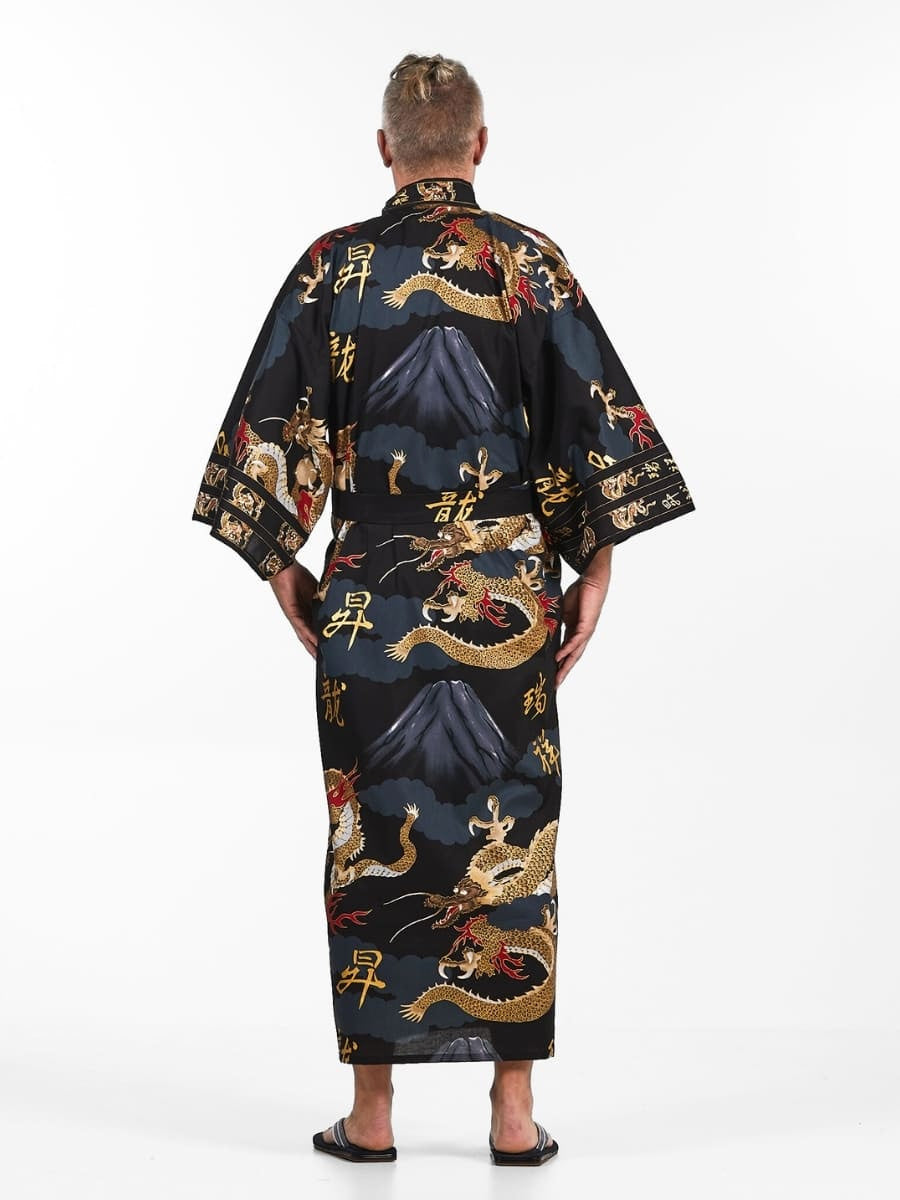 Kimono Homme Japonais Dragon - Taille unique