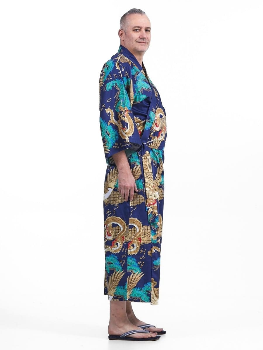 Kimono Homme Japonais Ryū to Washi - Taille unique