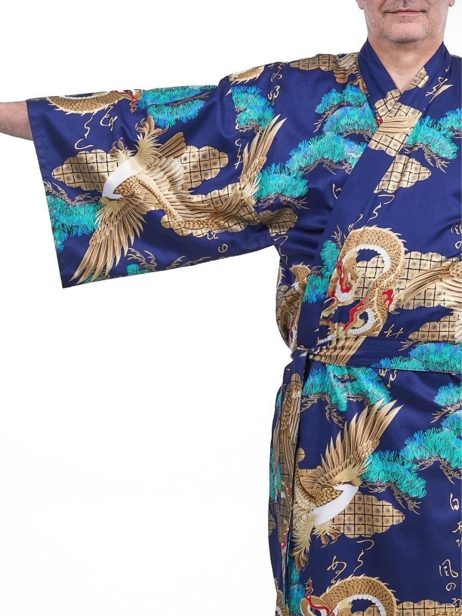 Kimono Homme Japonais Ryū to Washi - Taille unique