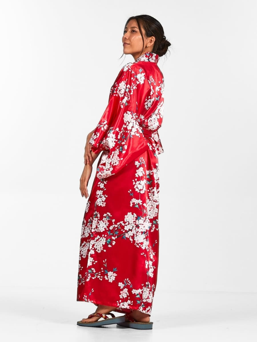 Kimono Japonais Femme Cherry Blossom - Taille unique