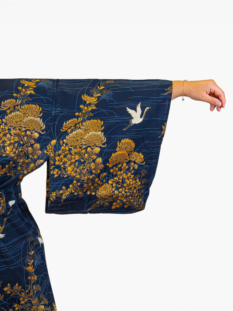 Kimono Japonais Femme Kiku Tsuru
