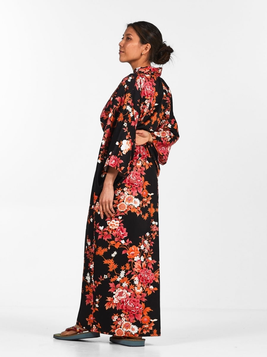 Kimono Japonais Femme Sakura to Botan - Taille unique