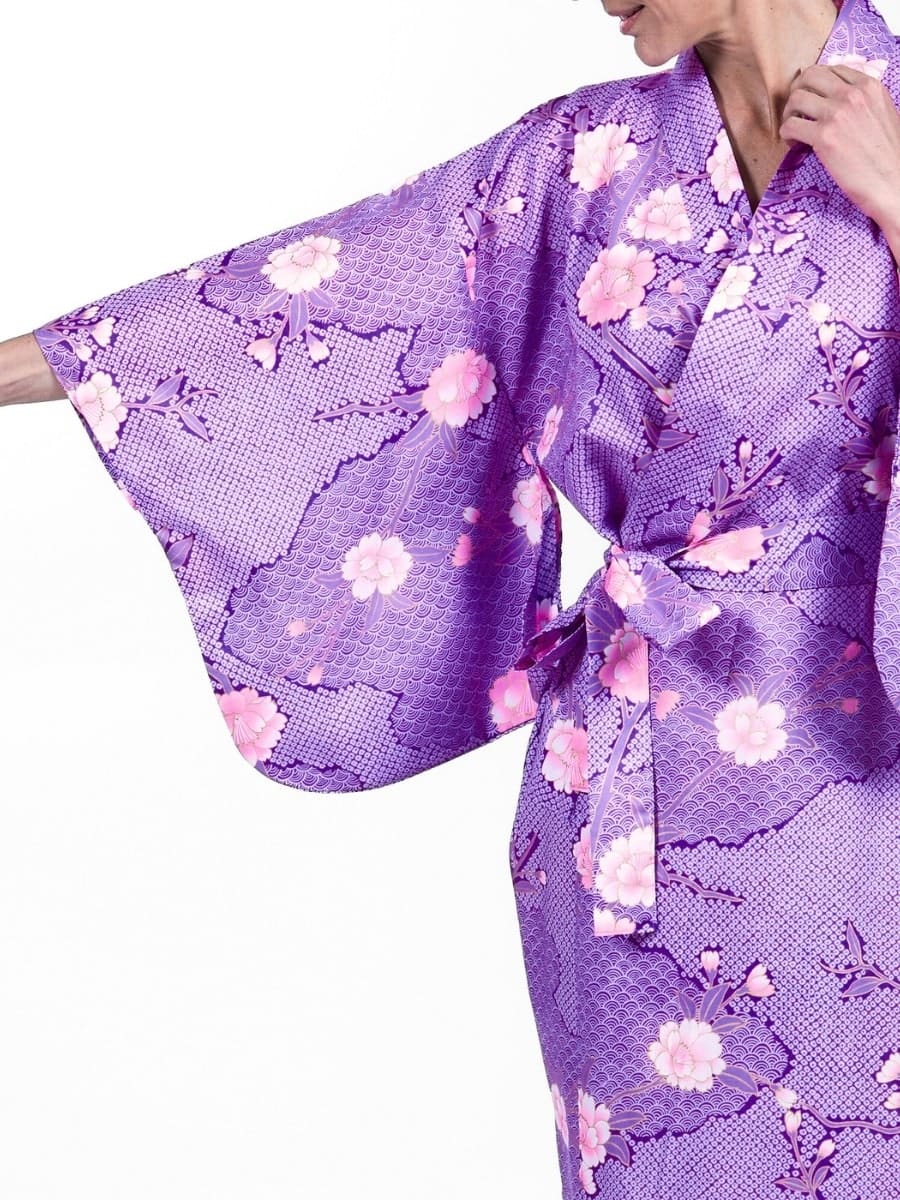 Kimono Yukata Femme Sakura to Kumo