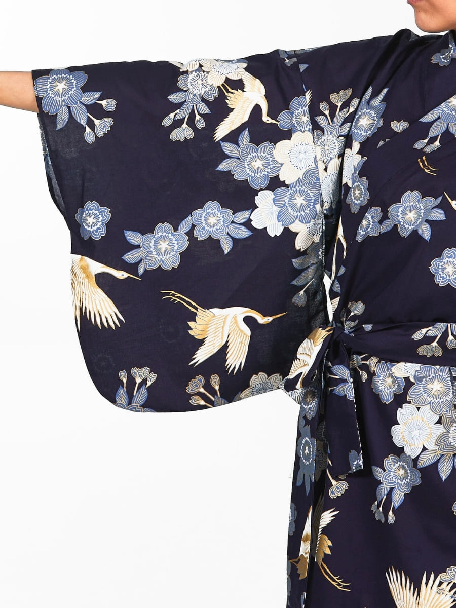 Kimono Yukata Femme Sakura to Tsuru