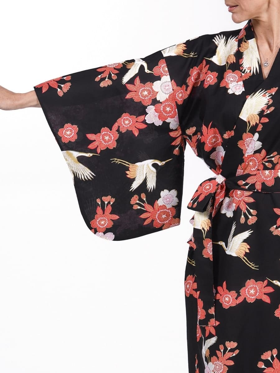 Kimono Yukata Femme Tsuru to Ouka
