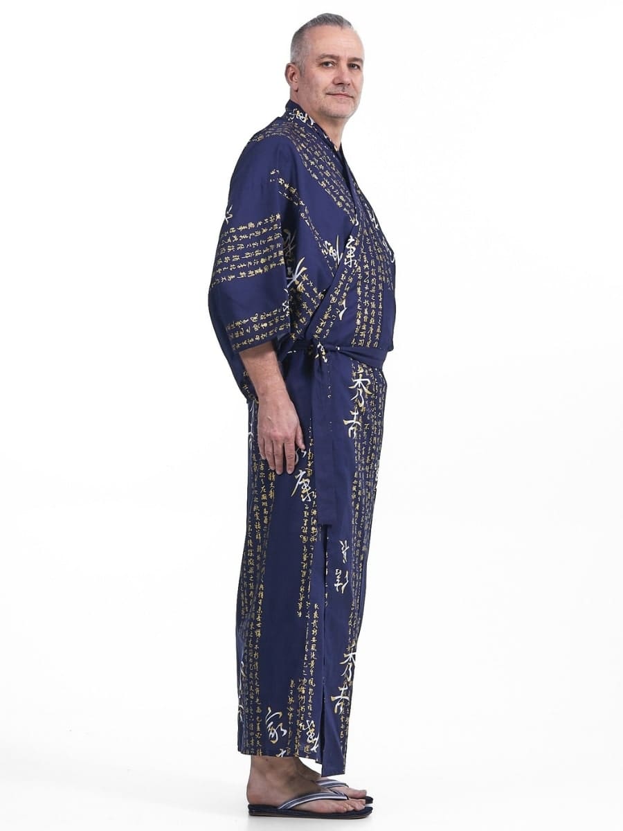 Kimono Yukata Homme Kanji