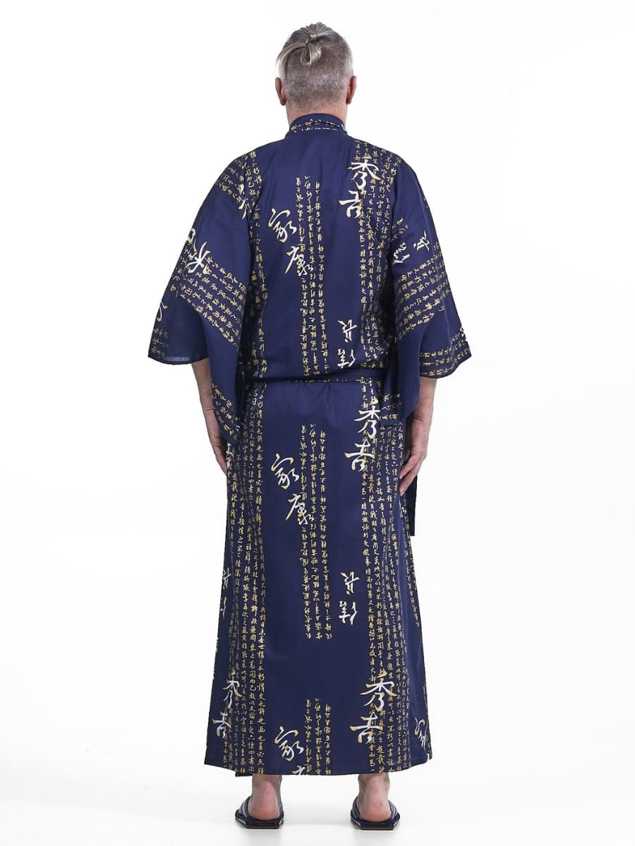 Kimono Yukata Homme Kanji