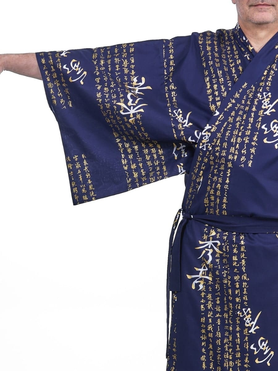 Kimono Yukata Homme Kanji
