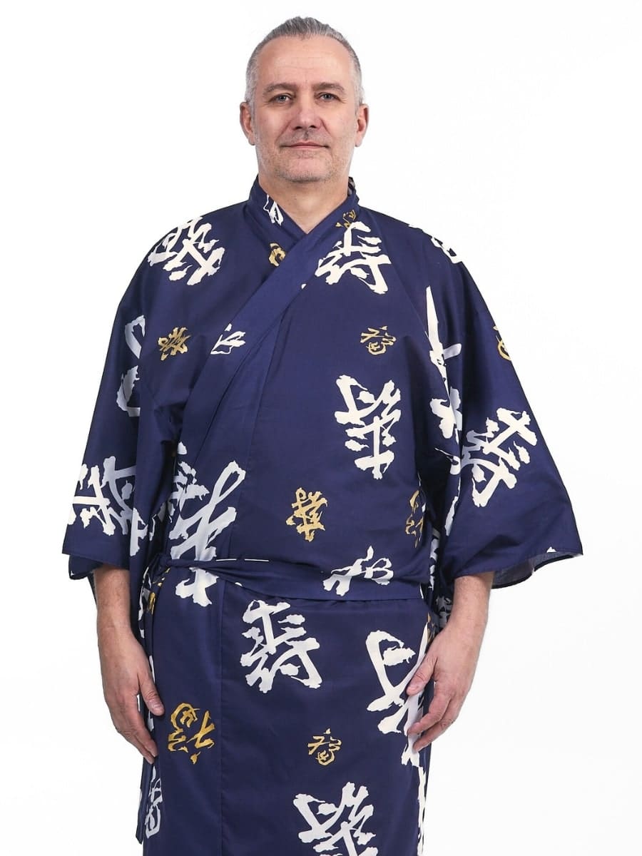 Kimono Yukata Homme Kotobuki