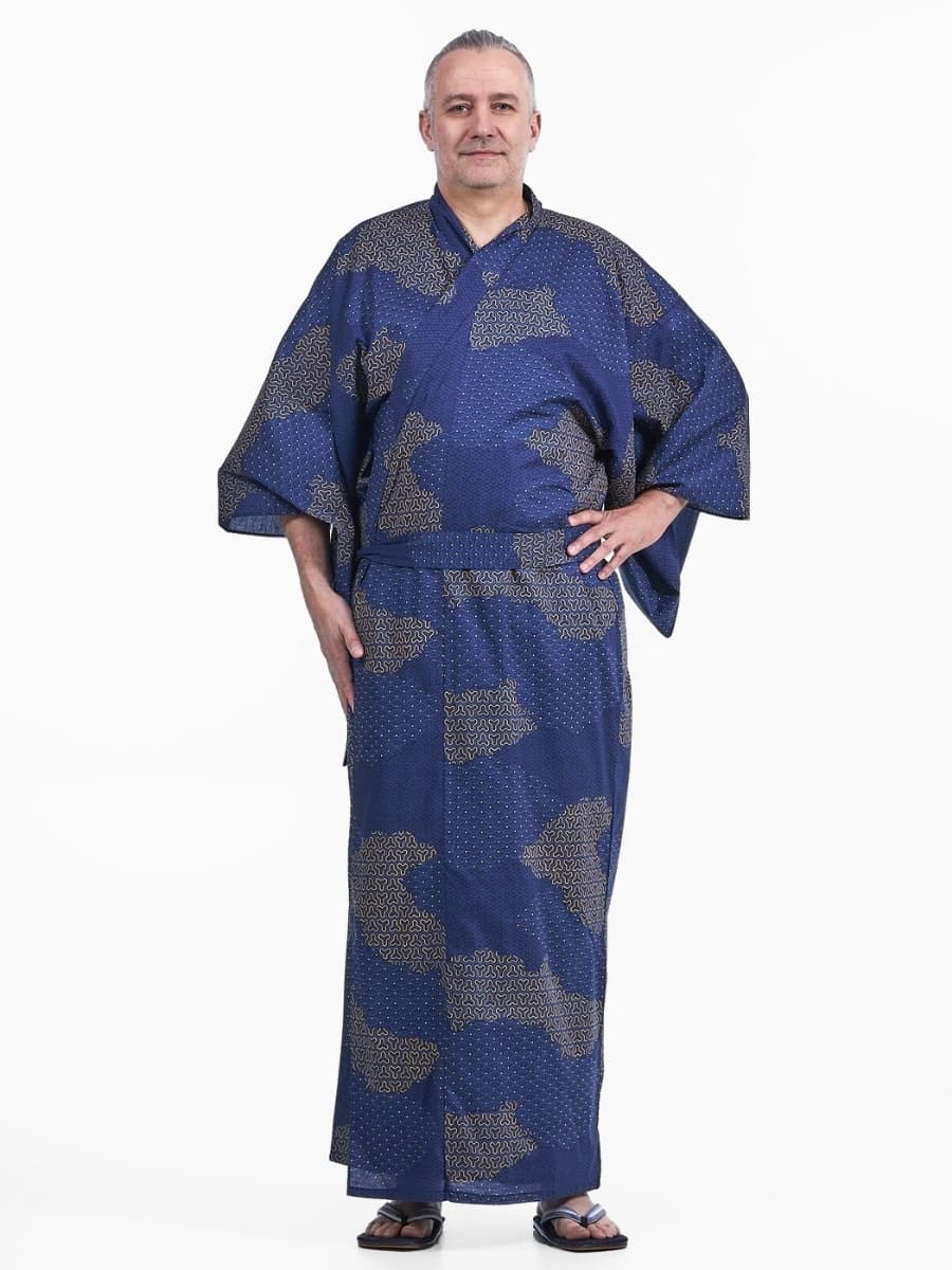 Kimono Yukata Homme Kumo - S