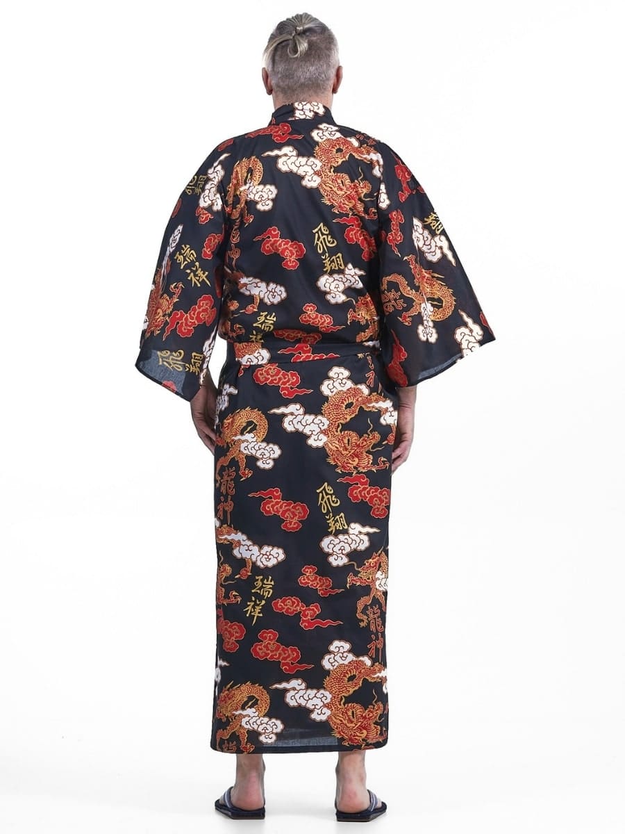 Kimono Yukata Homme Ryū to Kumo