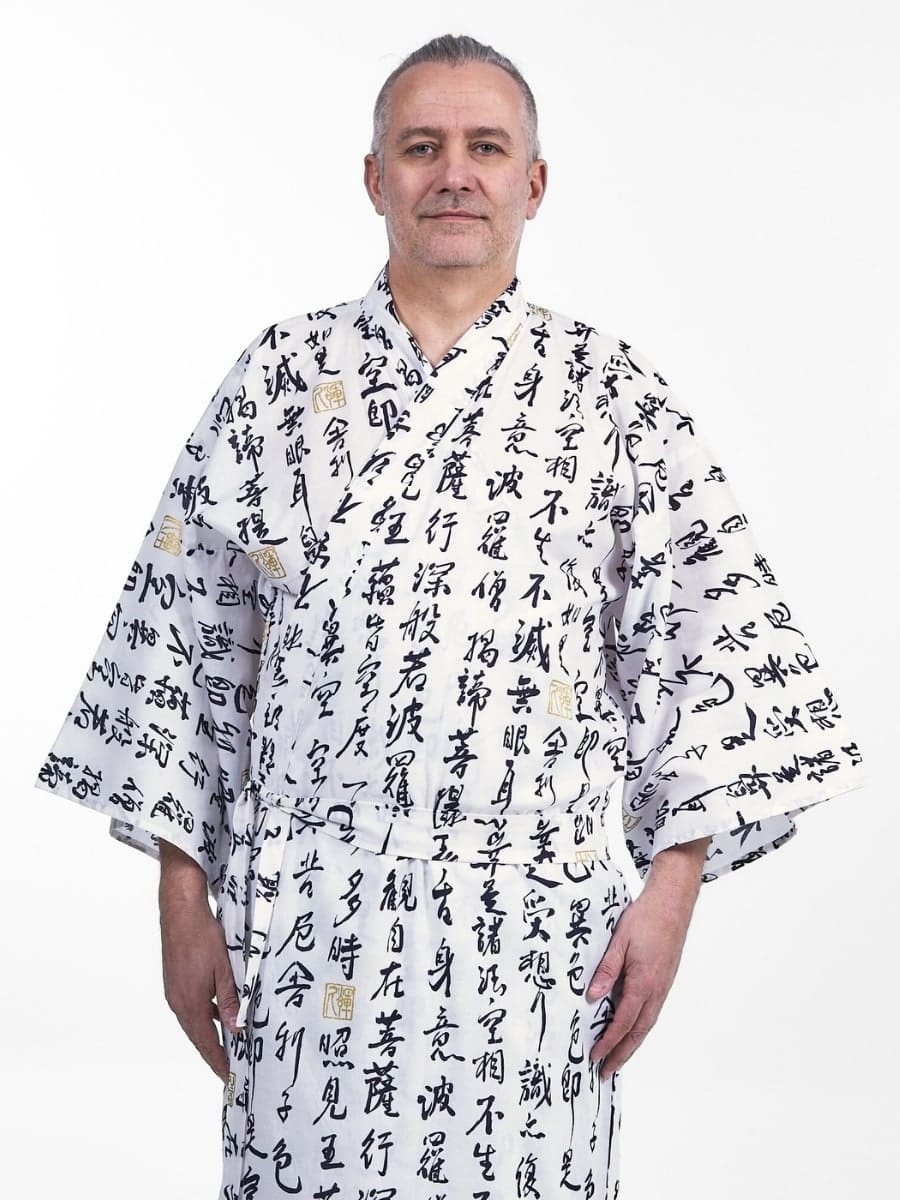 Kimono Yukata Homme Sutra Hannya