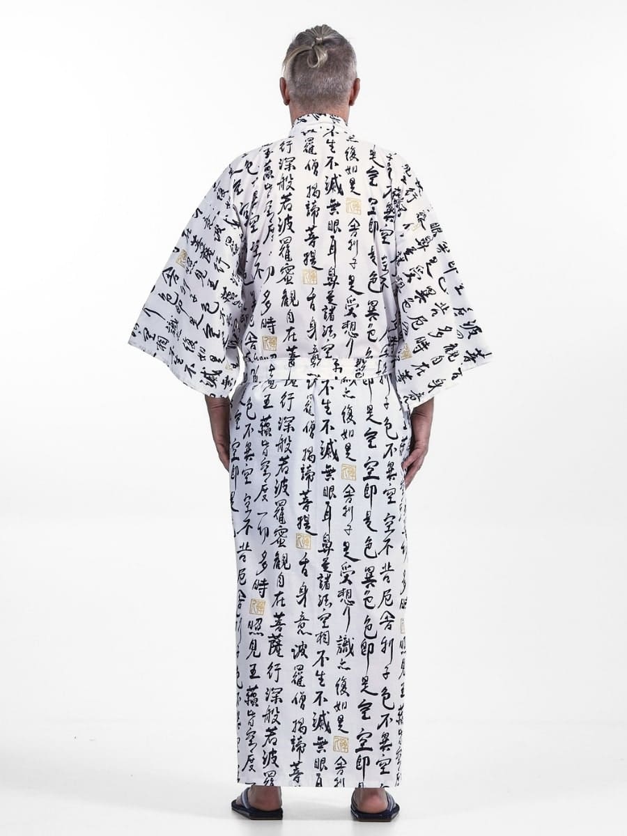 Kimono Yukata Homme Sutra Hannya