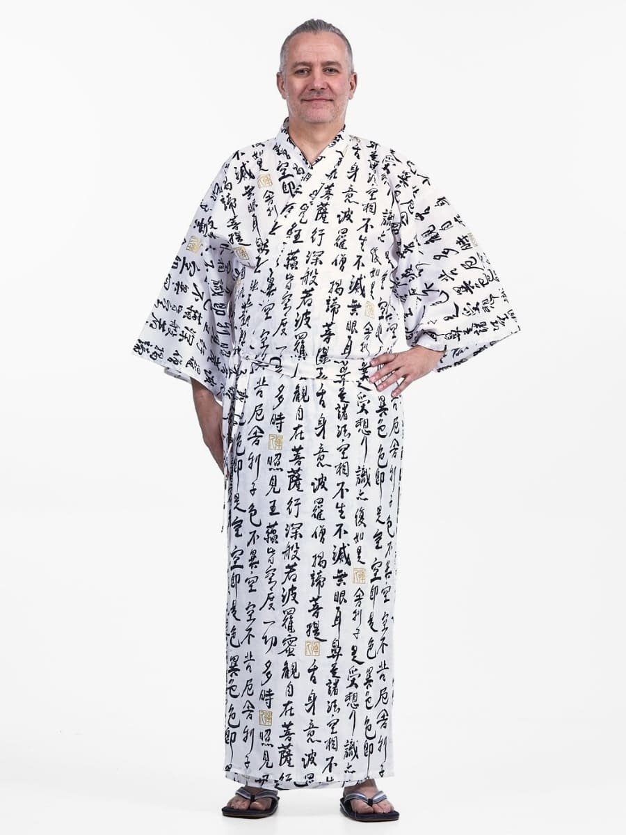 Kimono Yukata Homme Sutra Hannya - S