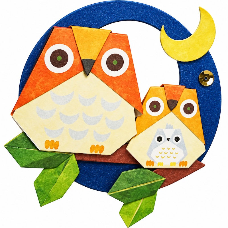 Kit Créatif Japonais Suspension Papier Chouettes