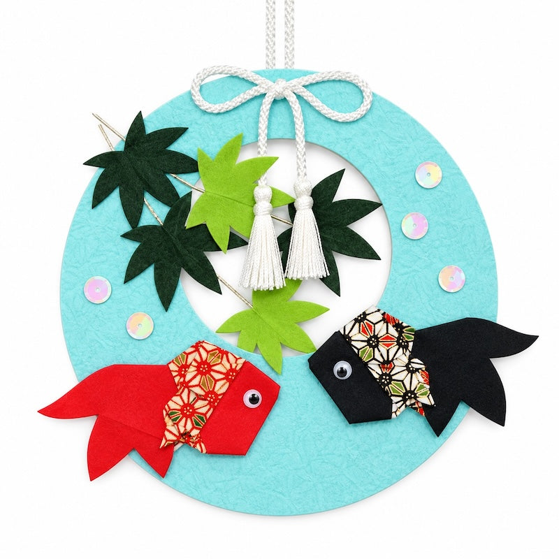 Kit Créatif Japonais Suspension Papier Poissons