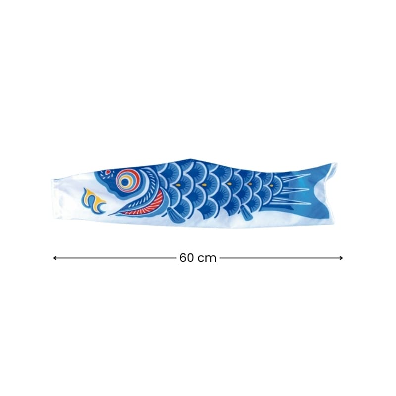 Koinobori Japonaise Traditionnelle Bleue 60 cm