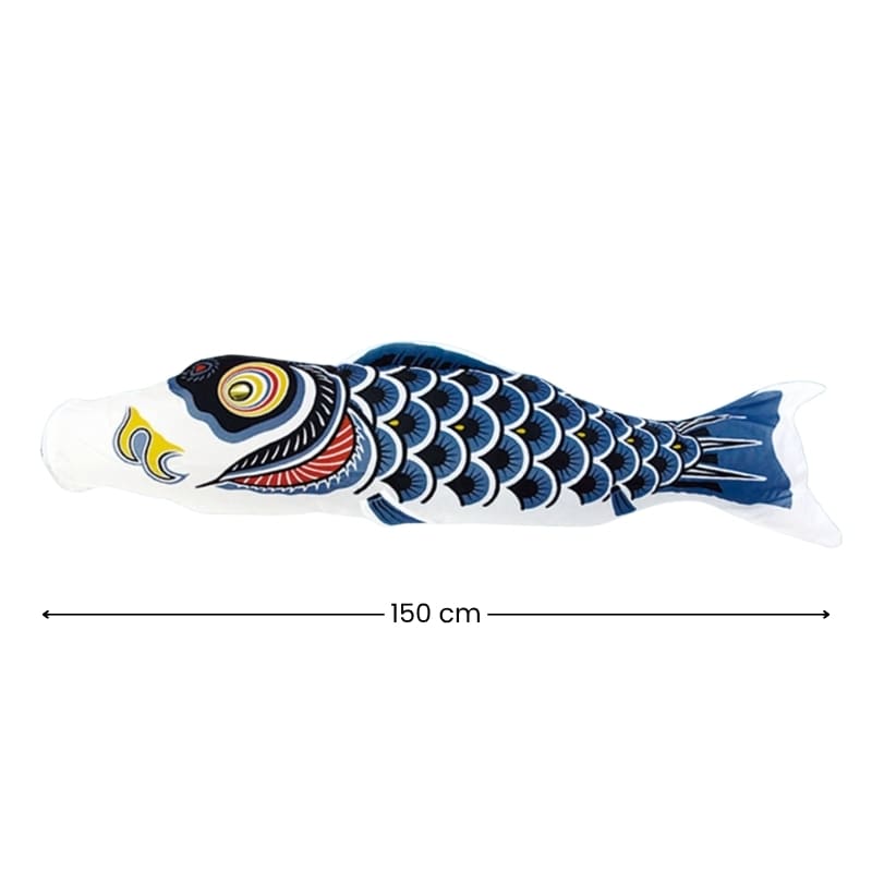 Koinobori Japonaise Traditionnelle Noire 150 cm