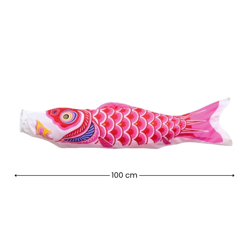 Koinobori Japonaise Traditionnelle Rose 100 cm