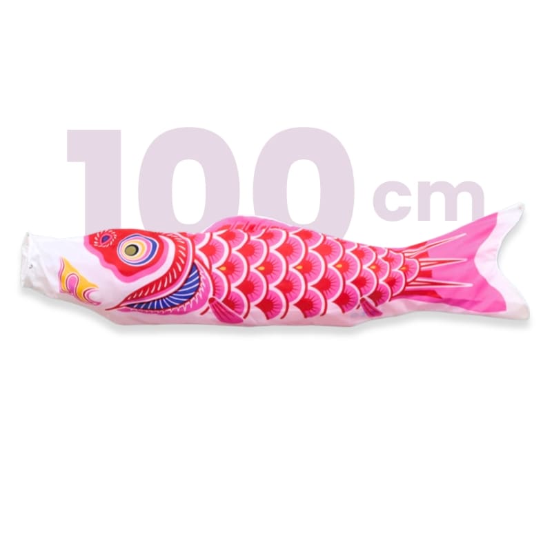 Koinobori Japonaise Traditionnelle Rose - 100 cm