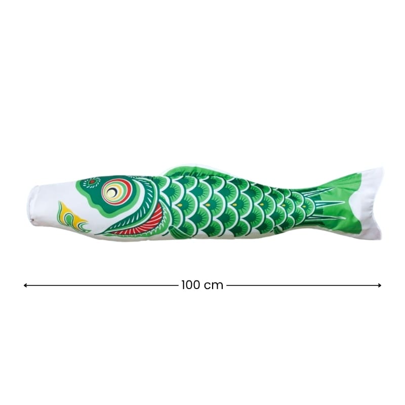 Koinobori Japonaise Traditionnelle Verte 100 cm
