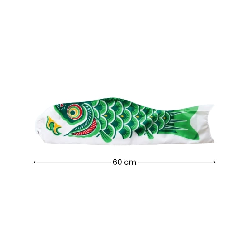 Koinobori Japonaise Traditionnelle Verte 60 cm